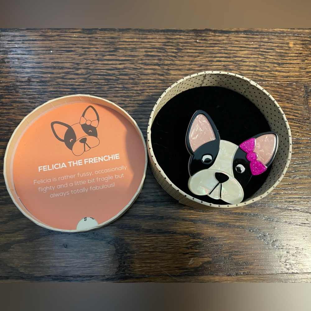 Felicia the Frenchie Erstwilder Brooch